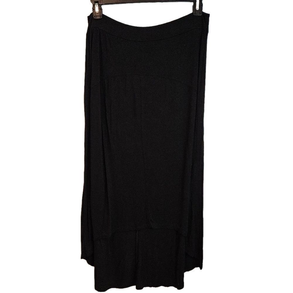 🌹Black lightweight high low skirt sz 1X